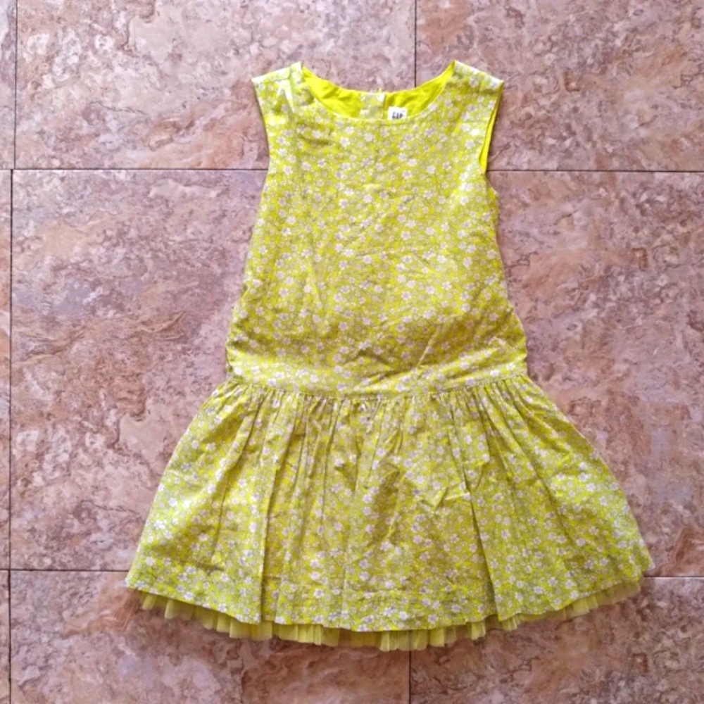 Gap Kids Yellow Floral dress, size S